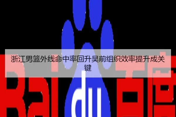 浙江男篮外线命中率回升吴前组织效率提升成关键